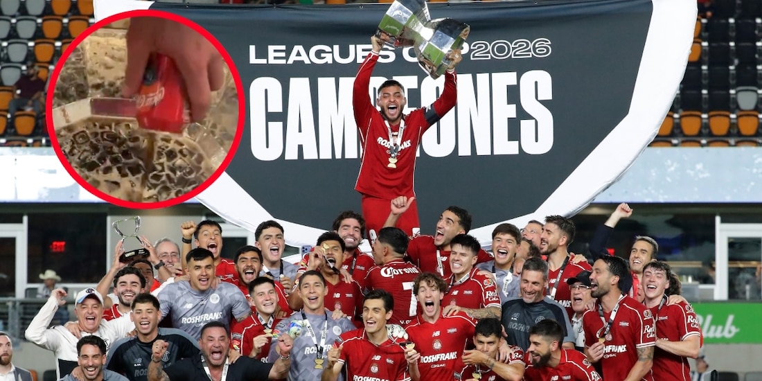 Los jugadores del Toluca hicieron algo inusual con el trofeo de la Leagues Cup.