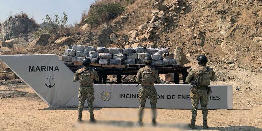 Destruyen cocaína valuada en más de mil 600 mdp en Guerrero