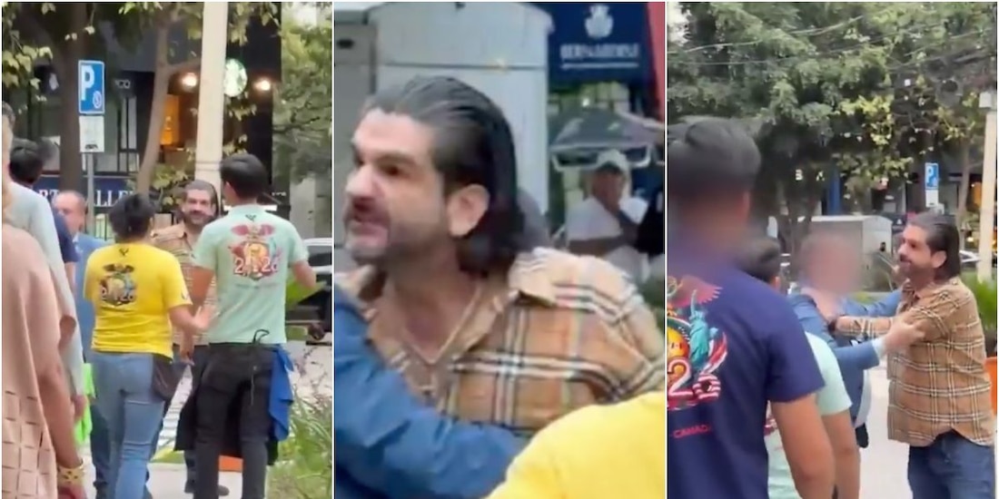 El abogado Juan Pablo Penilla Rodríguez protagonizó una violenta trifulca en las inmediaciones del restaurante El Karisma en Polanco.