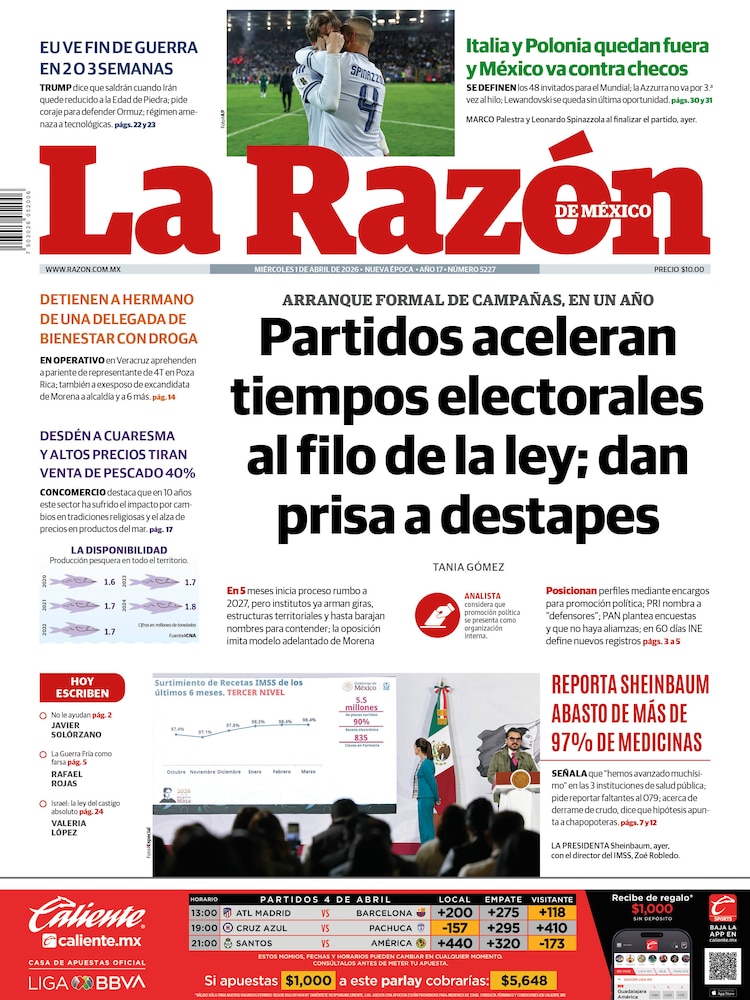 La Razón 01 Abril 2026