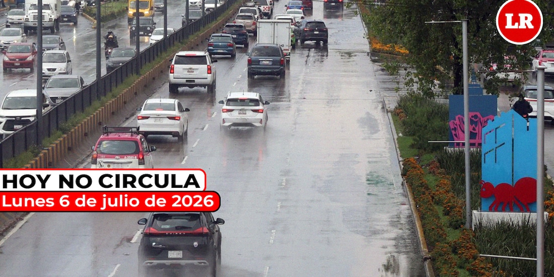 Revisa cómo aplica el Hoy No Circula para este lunes 6 de julio de 2026 en la Ciudad de México y el Estado de México.