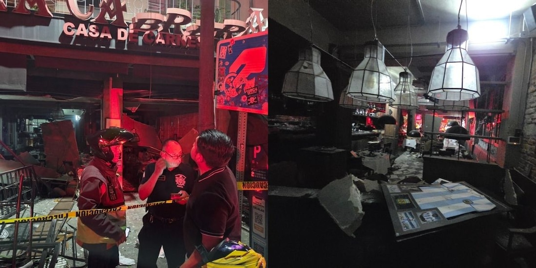 Explosión en restaurante de la Roma