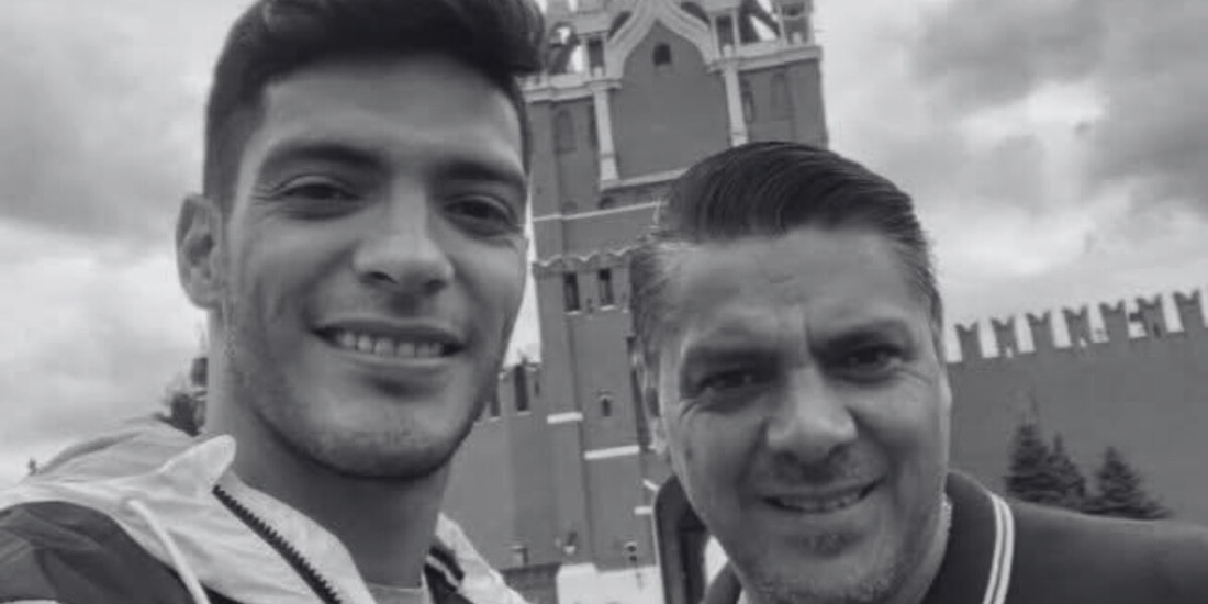 Raúl Jiménez y su padre