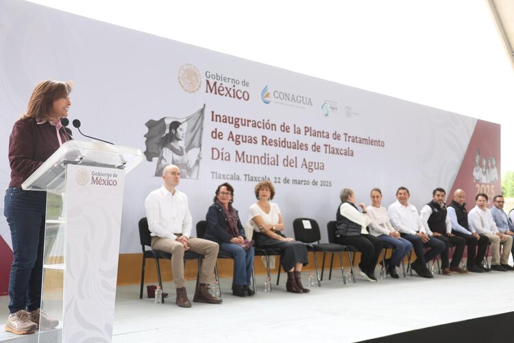 Lorena Cuéllar destaca el respaldo federal para la recuperación del río Zahuapan y el desarrollo de Tlaxcala.