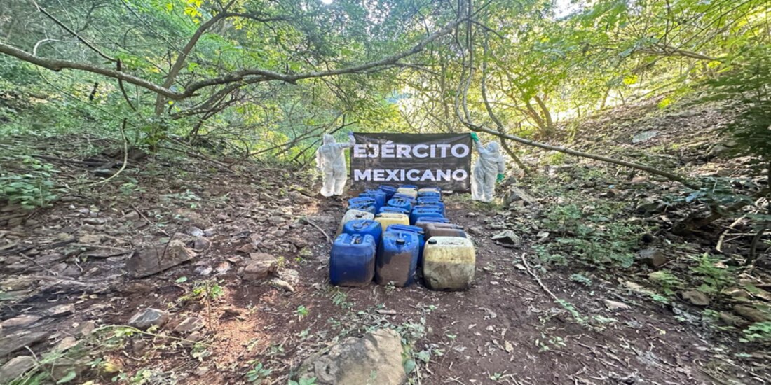 Operativo contra laboratorios clandestinos. en Durango.