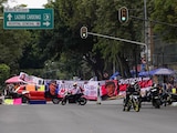 Bloqueo sobre avenida Río de la Loza en días pasados