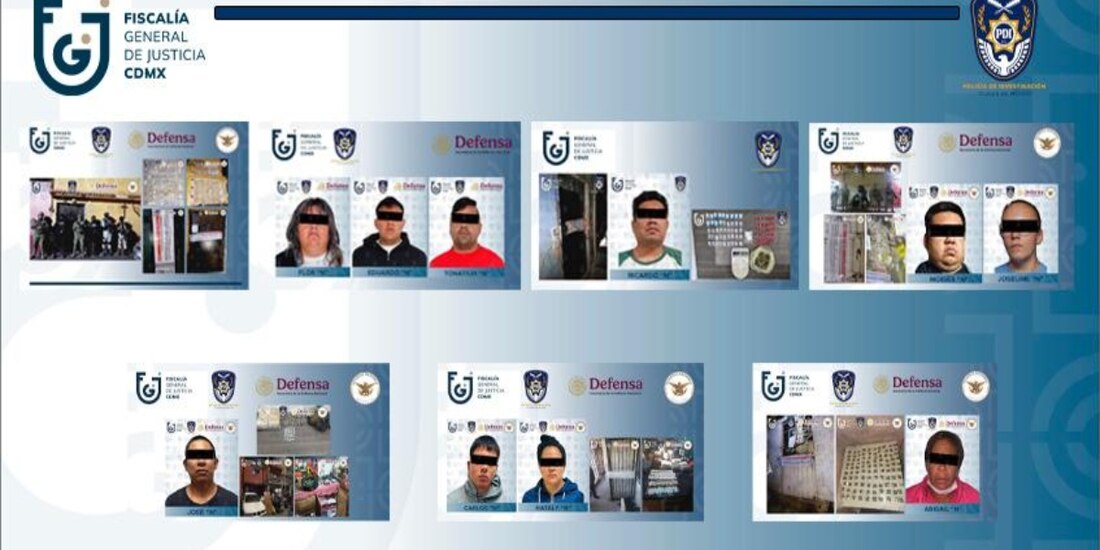 Diez personas fueron detenidas por el delito de narcomenudeo en la Ciudad de México.