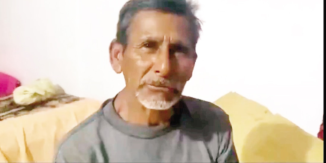 Antonio Medina, vendedor de elotes, al narrar su experiencia en video, ayer.