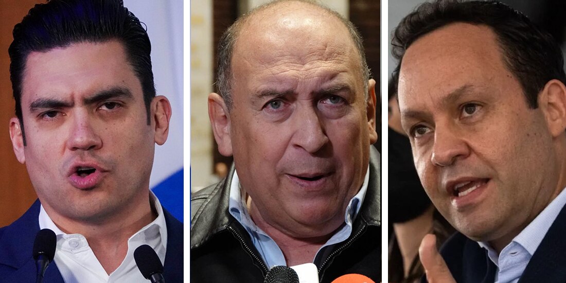 Jorge Romero, dirigente nacional del PAN; Rubén Moreira, líder de diputados del PRI y Clemente Castañeda, coordinador de senadores de MC