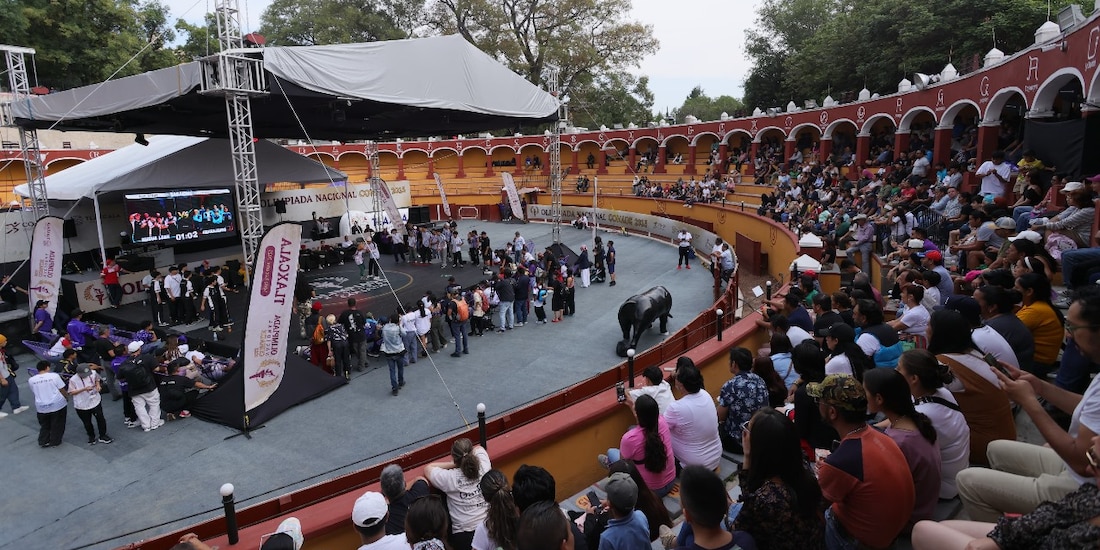 Actividades como parte del evento deportivo en la capital de Tlaxcala, ayer.