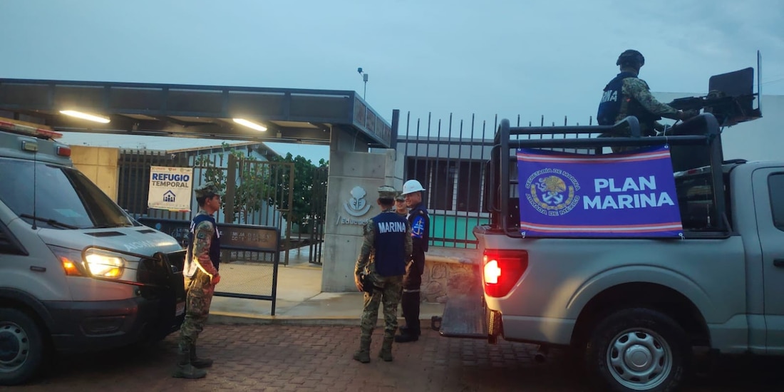 La Secretaría de Marina desplegó elementos ante el huracán Trudy