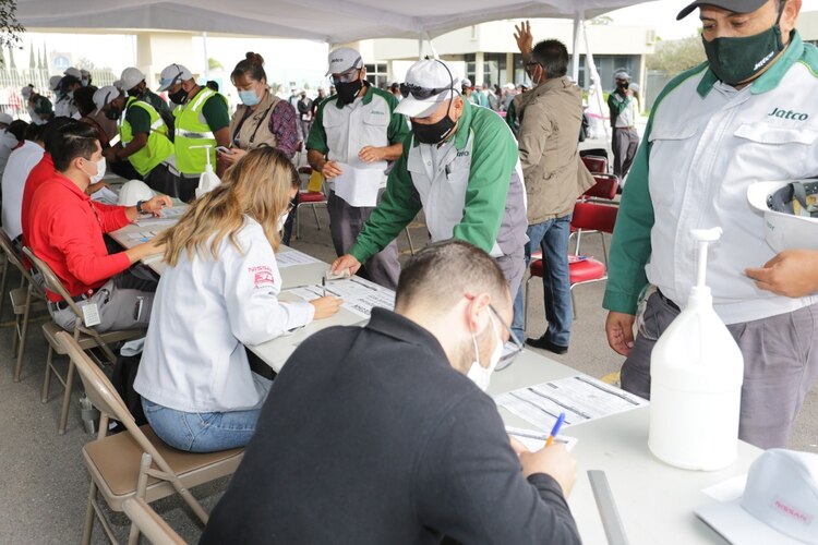 Nissan Mexicana apoya acercando las vacunas a la sociedad hidrocálida.