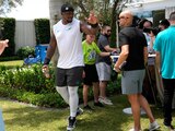 Bayron Matos ya tuvo sus primeras prácticas con los Miami Dolphins de la NFL.