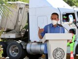 el gobernador Carlos Joaquín inició trabajos para la rehabilitación de la avenida 115 y la 28 de julio en Playa del Carmen.