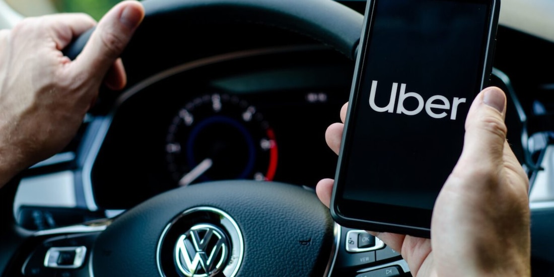 Imagen ilustrativa de la plataforma de servicios de movilidad Uber.
