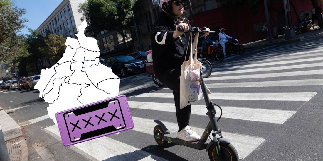 Emplacamiento de scooters en CDMX