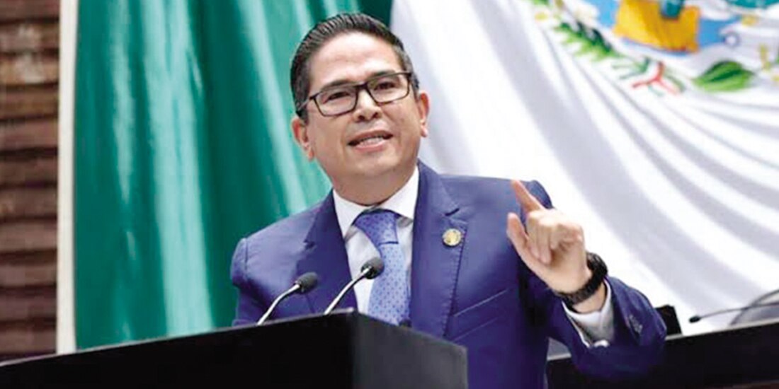 El diputado panista Daniel Chimal, en sesión de la Cámara de Diputados, en imagen de archivo.