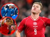 Rasmus Hojlund celebra a lo Cristiano Ronaldo en el Dinamarca contra Portugal