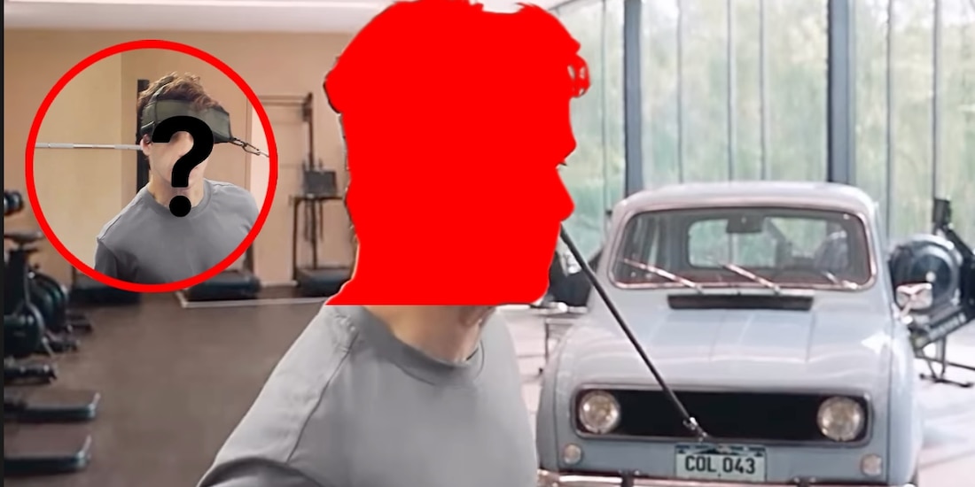 Piloto de F1 jala un coche con el cuello
