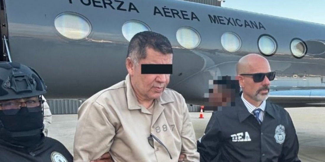 Abigael González Valencia, alias “El Cuini”, exlíder del grupo delictivo "Lo Cuinis" bajo su custodia en Estados Unidos
