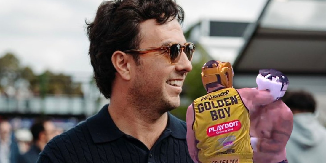 Checo Pérez no se perdió la pelea entre Adame y Trejo.