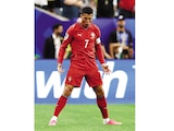 CRISTIANO Ronaldo, ayer,
tras una de sus dianas