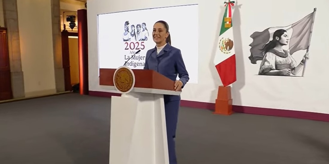 La Presidenta de México informó este martes desde Palacio Nacional.