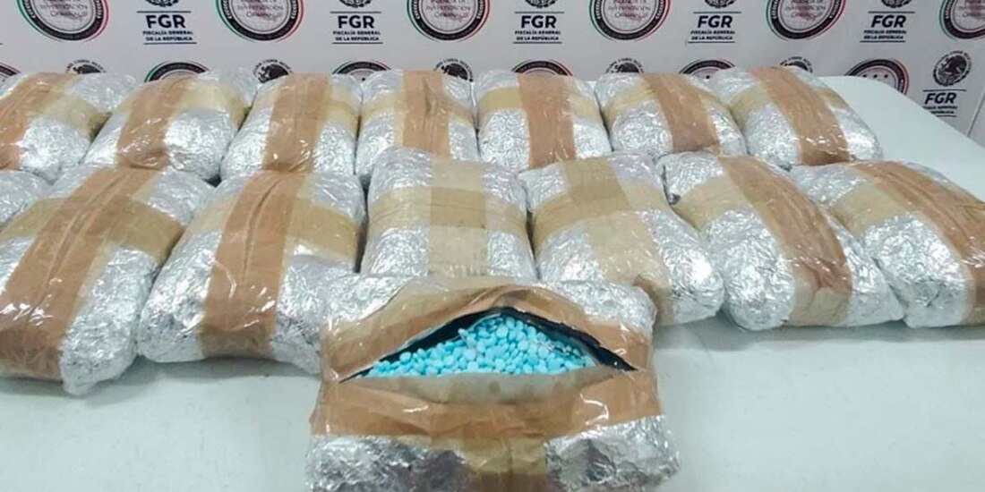 En un autobús eran transportadas las pastillas de fentanilo