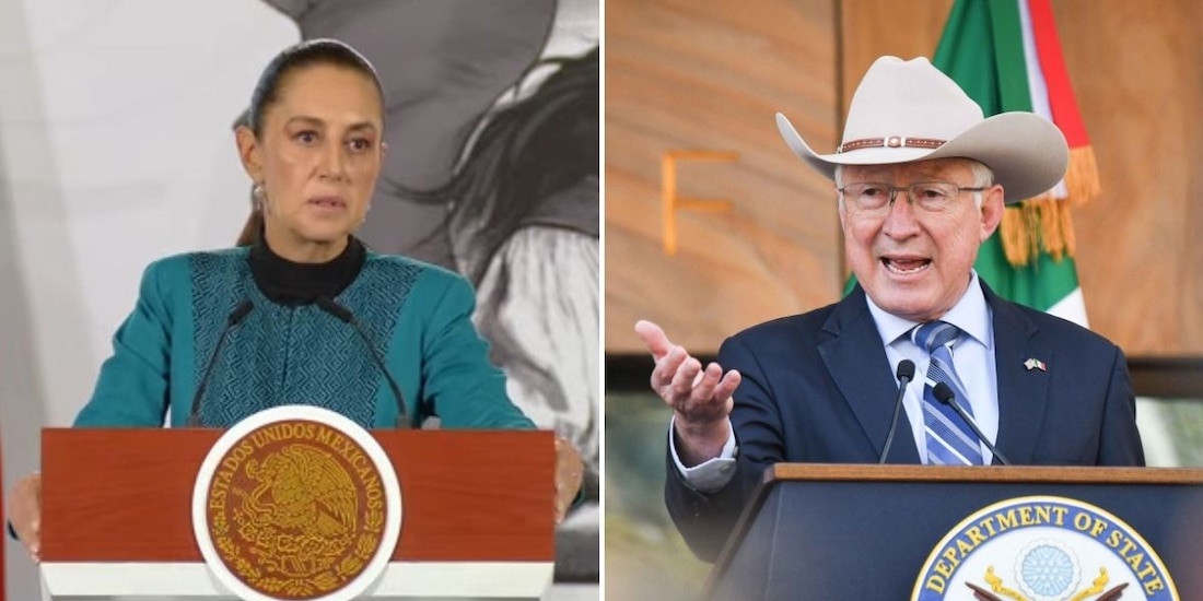 La presidenta Claudia Sheinbaum cuestionó las declaraciones del exembajador Ken Salazar y respaldó que la FGR solicite al FBI información sobre la aeronave utilizada en la captura de 'El Mayo' Zambada.