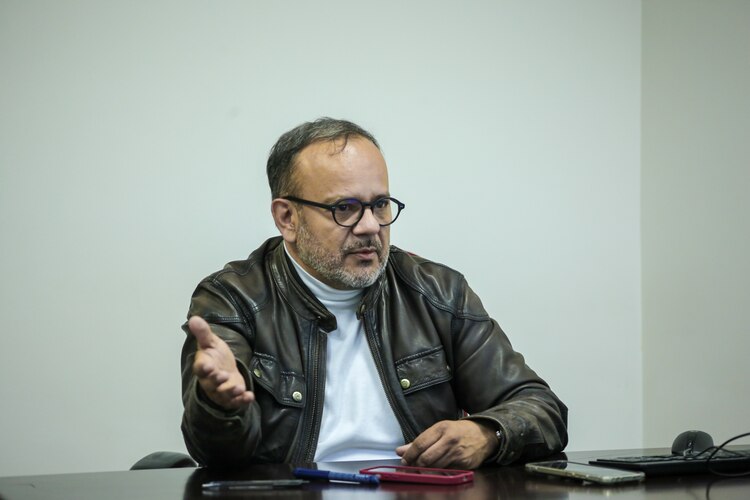 Andrés García Repper, integrante del Comité de Evaluación del Poder Legislativo, ayer, en entrevista.