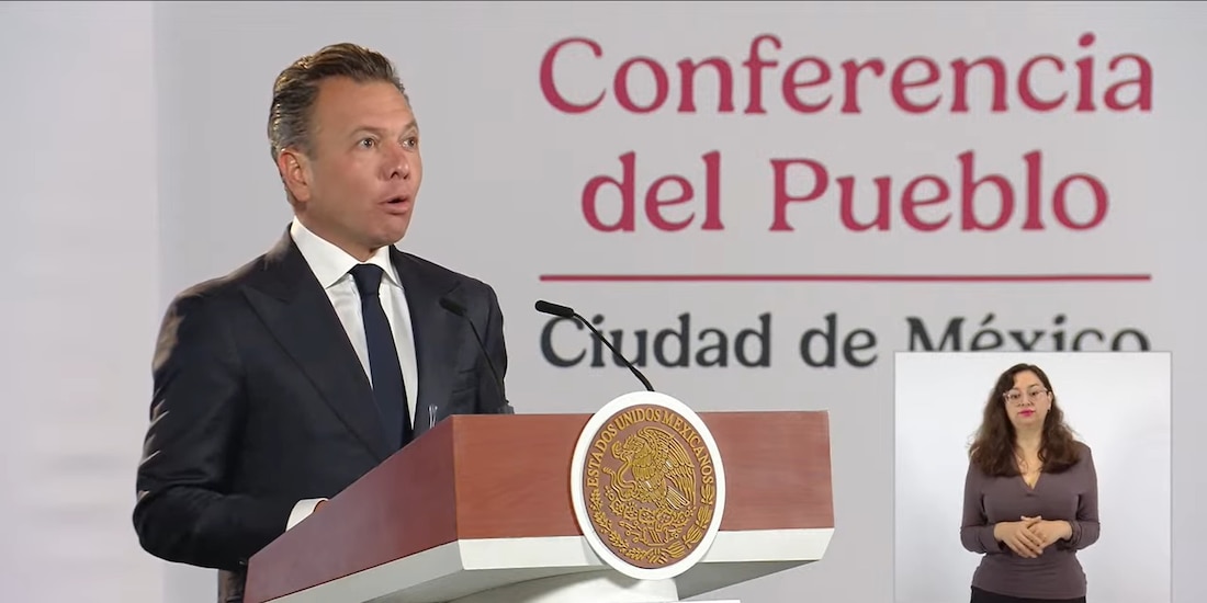 Pablo Lemus este miércoles en Palacio Nacional.