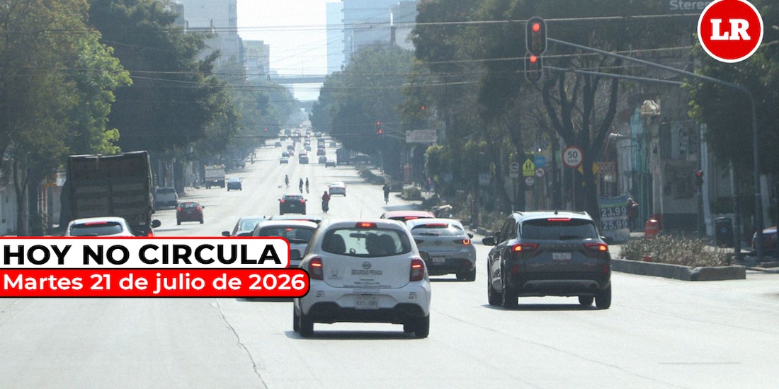 Te compartimos las restricciones del Hoy No Circula para este martes 21 de julio de 2026 en la Ciudad de México y el Estado de México.