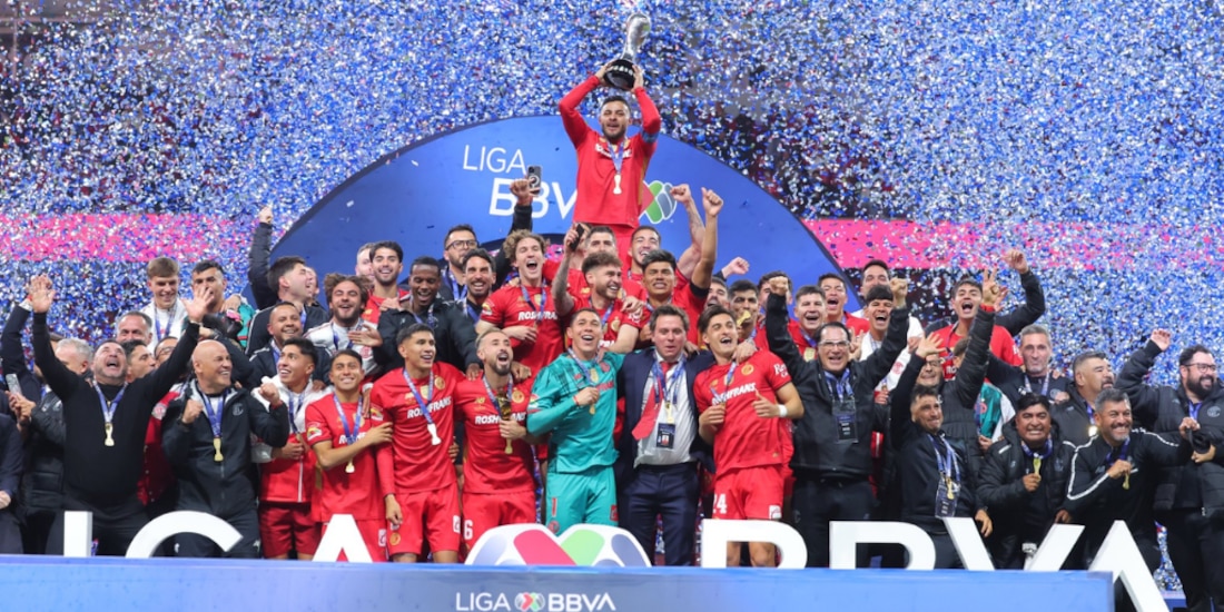 El Toluca se proclamó bicampeón de la Liga MX.