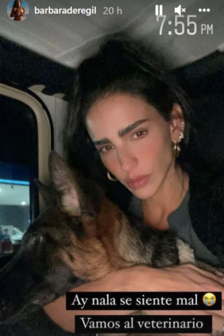 Bárbara de Regil y su mascota