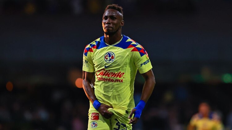Julián Quiñones, del América, festejó agarrándose sus genitales ante León, en los cuartos de final del Apertura 2023 de la Liga MX