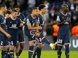 Futbolistas del PSG después de su partido de Champions League contra el RB Leipzig, el pasado 19 de octubre.