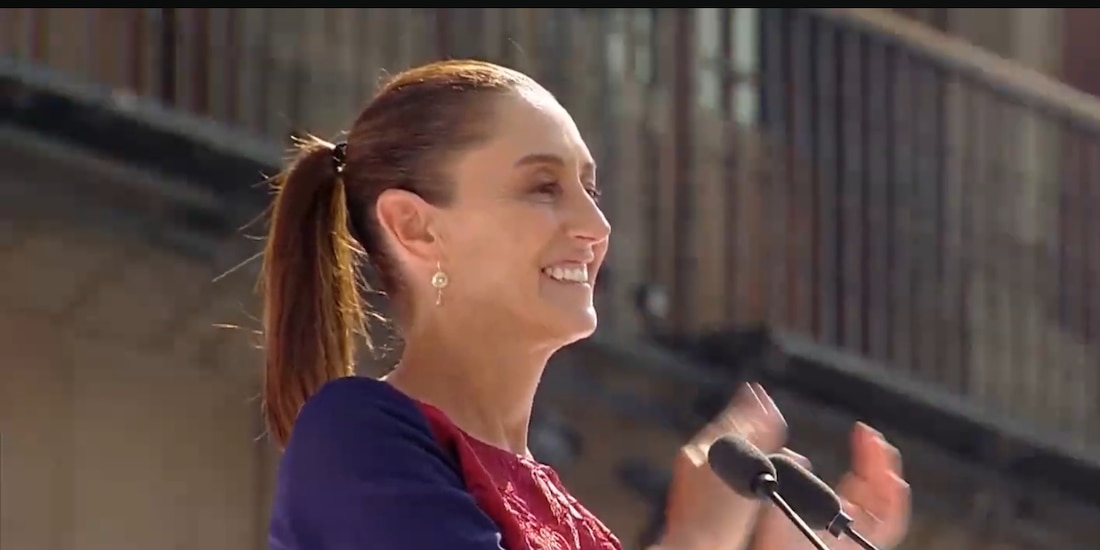 Imagen de archivo de Claudia Sheinbaum en el Zócalo.