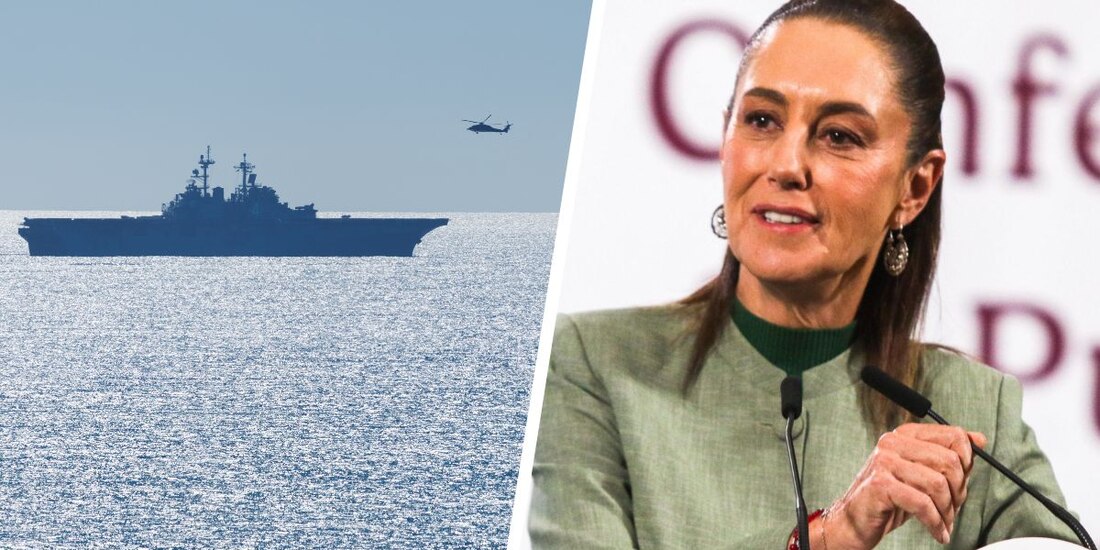 La presidenta Claudia Sheinbaum pidió dialogar con el embajador estadounidense tras el incidente marítimo.