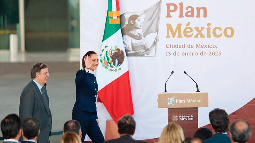LA PRESIDENTA Sheinbaum el día de la presentación del Plan.