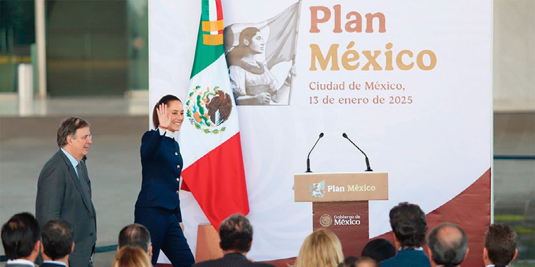 LA PRESIDENTA Sheinbaum el día de la presentación del Plan.