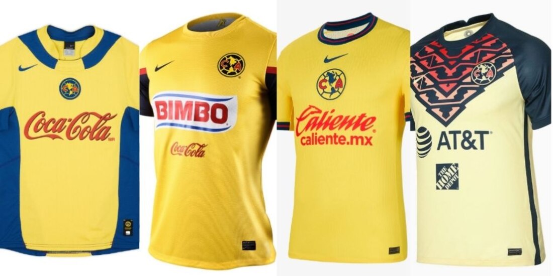 Las mejores cinco camisetas del América con Nike.