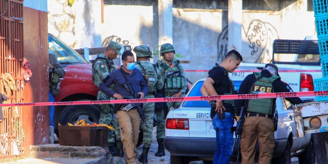 Lunes violento en la zona costera de Acapulco.