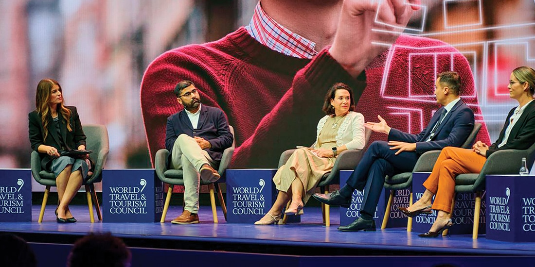 Directivos de GOOGLE y Microsoft discuten sobre el futuro del sector en el Global Summit 2026 del WTTC, ayer en Malta.