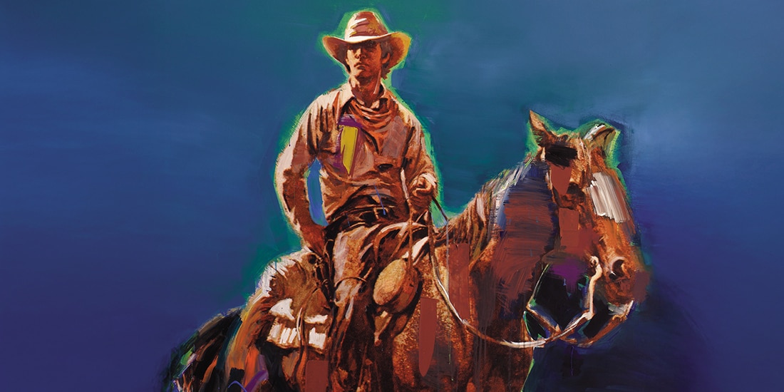 La obra Sin título, de la serie Vaquero, que formará parte de la exposición en el recinto capitalino.