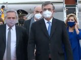 Marcelo Ebrard fue el encargado de recibir al presidente de Argentina Alberto Fernández.
