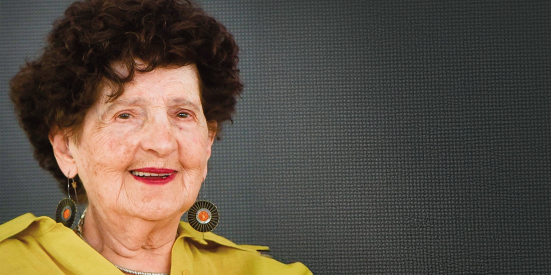 Margo Glantz, en la Feria Internacional del Libro de Coyoacán, en 2024.