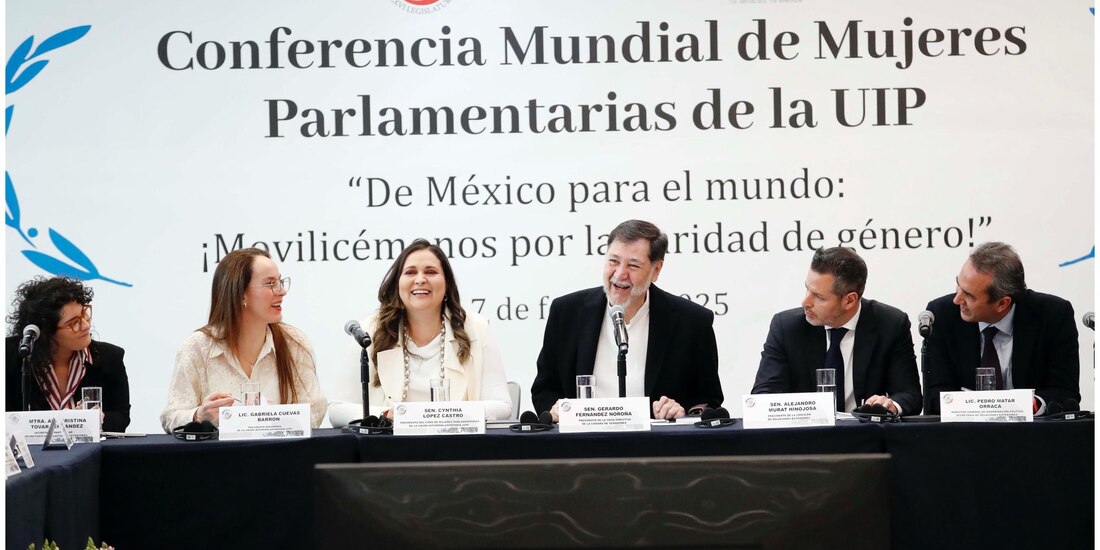 Gabriela Cuevas agradeció la invitación para participar en la reunión preparatoria de la primera cumbre global de mujeres parlamentarias, organizada por el Senado de México.