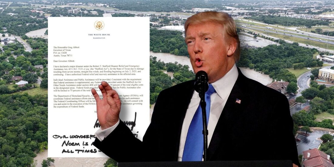 Trump firma Declaratoria de Desastre Mayor para garantizar apoyo a Texas.