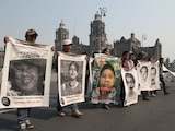 Manifestación de colectivo de familiares de personas desaparecidas 'Hasta encontrarles'.