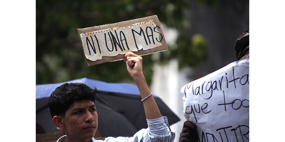 Movilización por el feminicidio de Claudia Tacoronte Aguilera